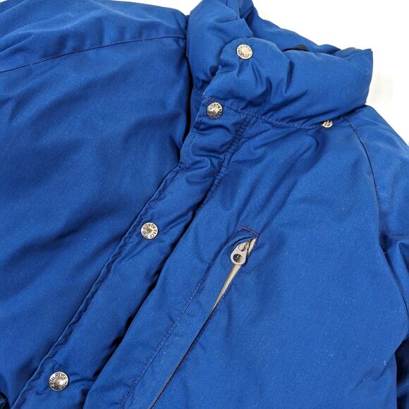Vintage The North Face Coat Size XXS Brown Label Parka Blue Puffer Down - Picture 3 of 9